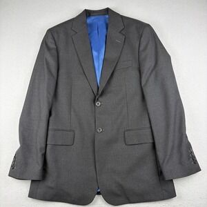 Harvie & Hudson Wool Blazer Men's 40R Black Alfred Brown England